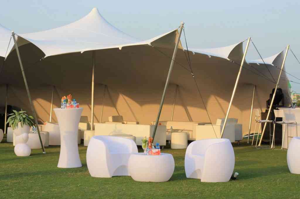 Stretch tents will definitely impress your guests and create an ambiance where nobody wants to leave the event, but stay, relax and have a great time.
